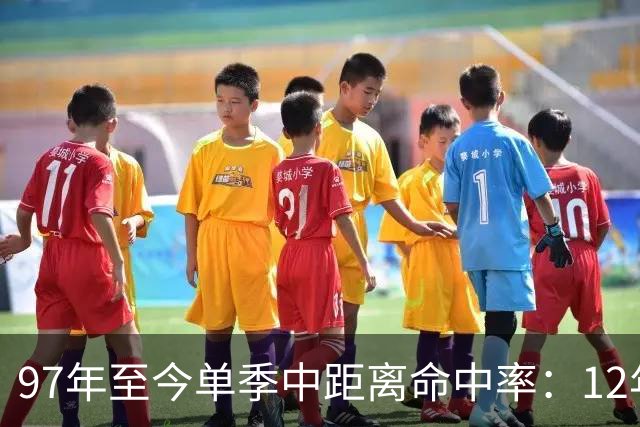 97年至今单季中距离命中率：12年贾米森最铁 嘴哥&威少&乔治在列